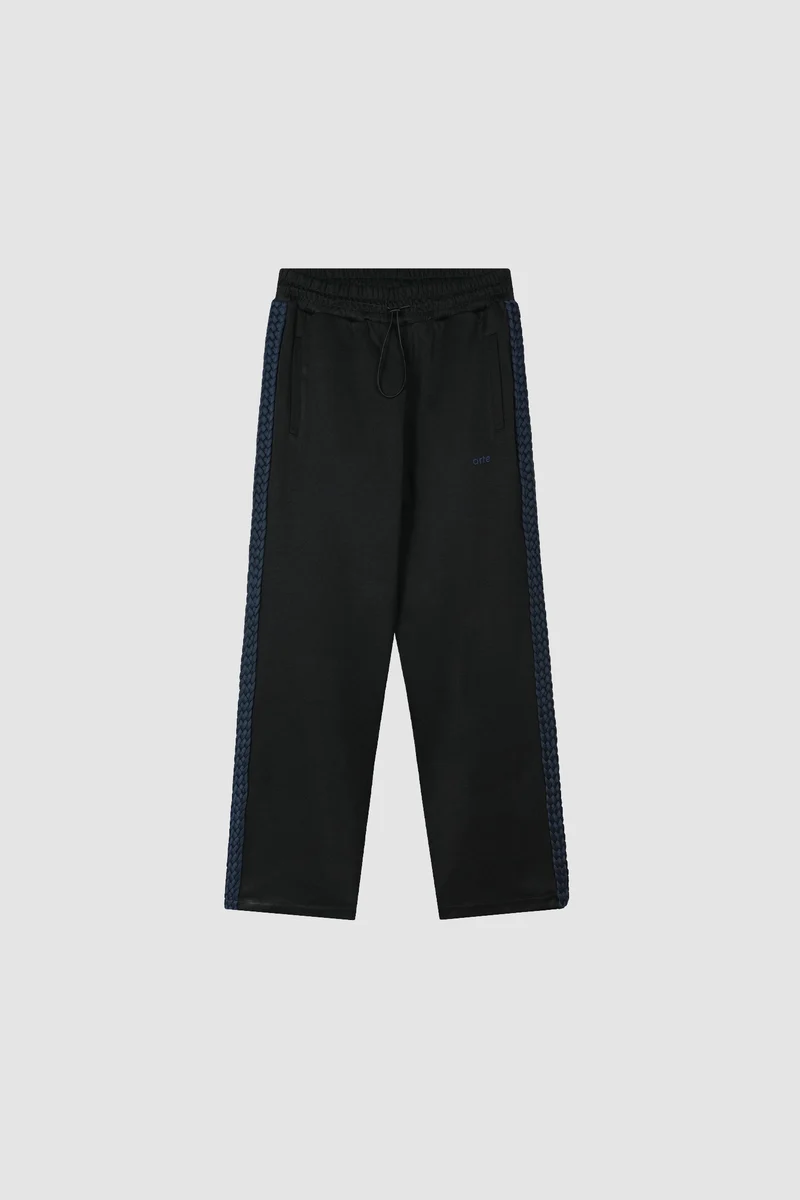Pantalon à bandes tressées - Noir