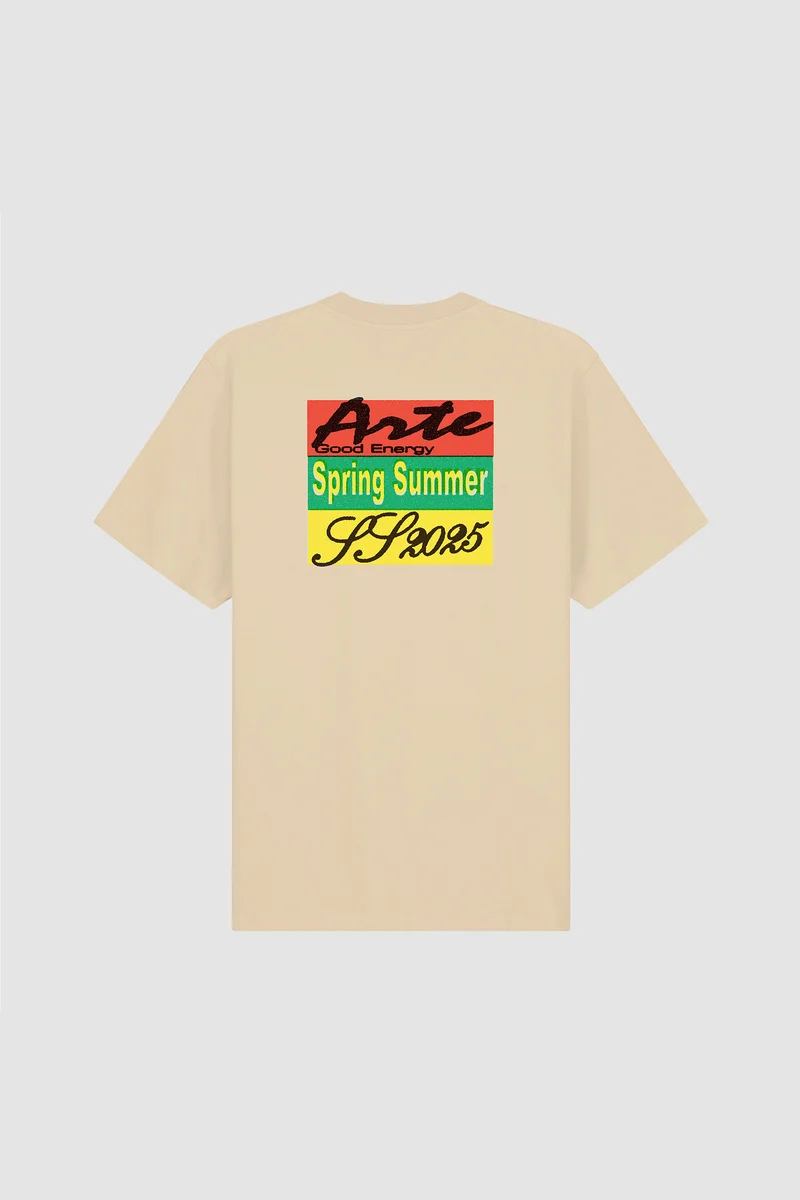 T-shirt à imprimé multicolore - Crème