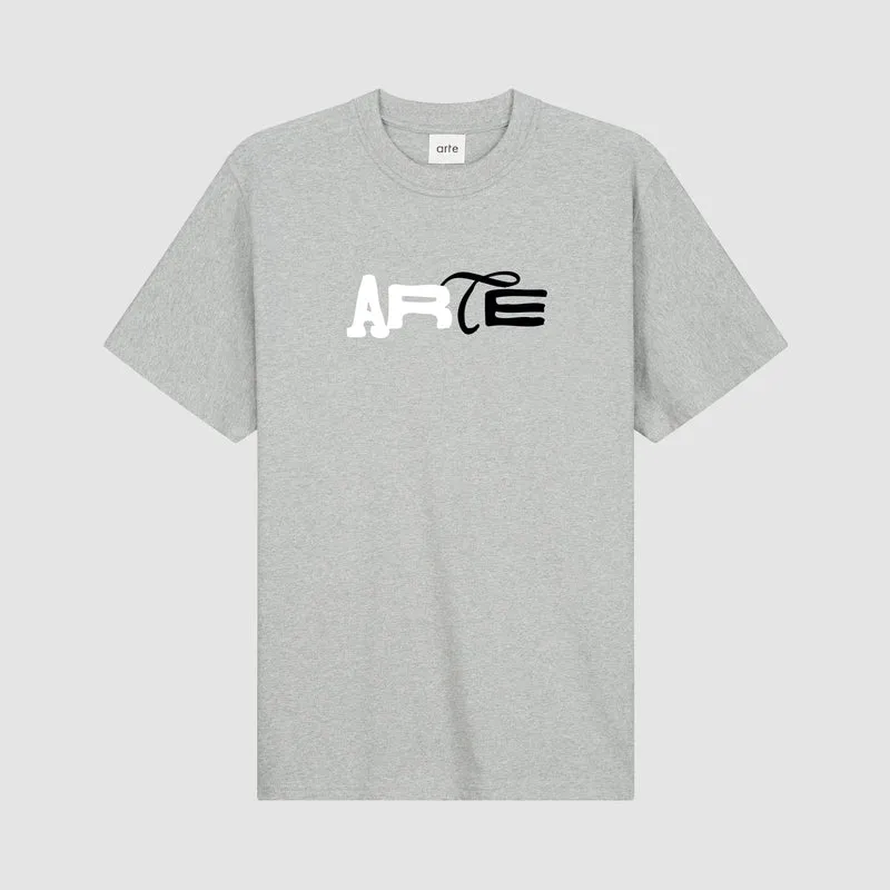 T-shirt à logo imprimé Duo - Gris