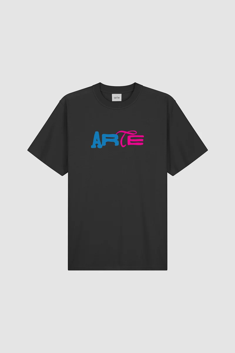 T-shirt à logo imprimé Duo - Noir