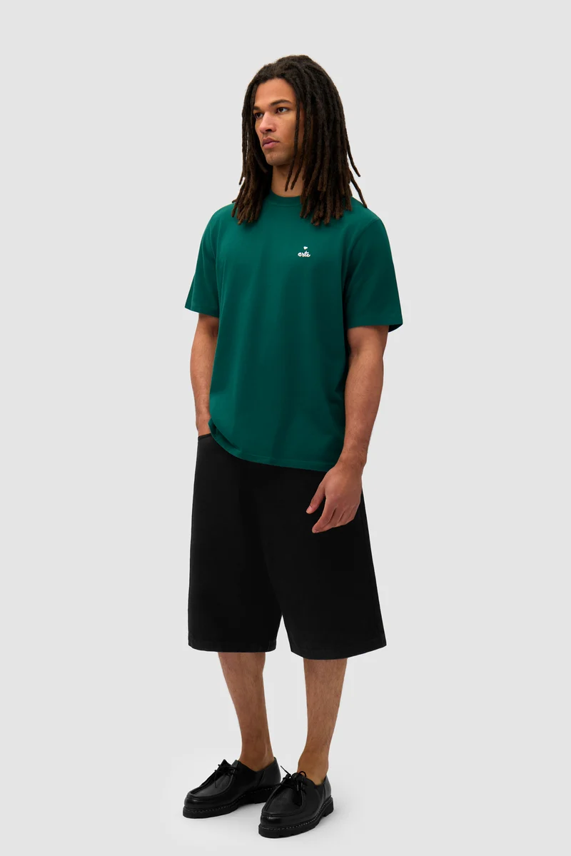 T-shirt avec logo en forme de cœur - Vert
