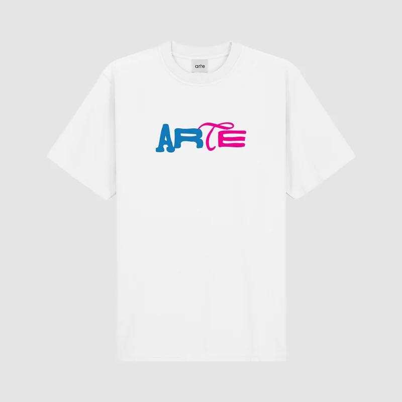 T-shirt à logo imprimé Duo - Blanc