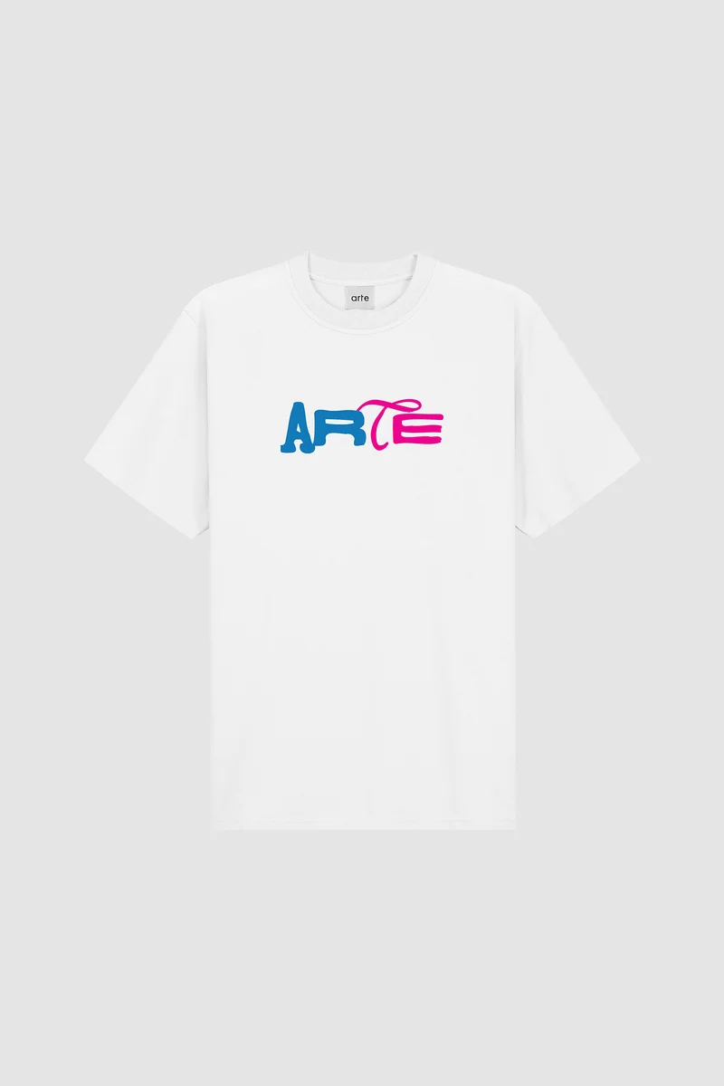 T-shirt à logo imprimé Duo - Blanc