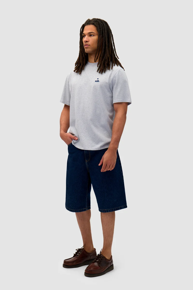T-shirt avec logo en forme de cœur - Gris