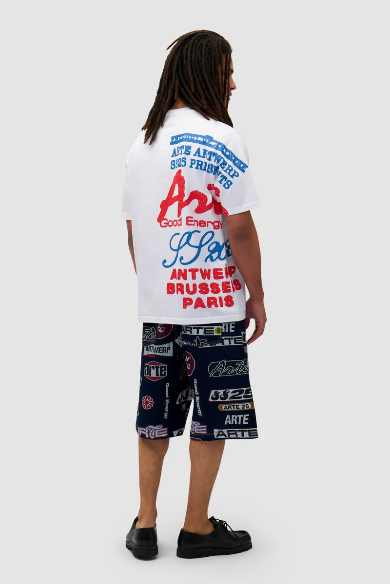 T-shirt à imprimé latéral - Blanc