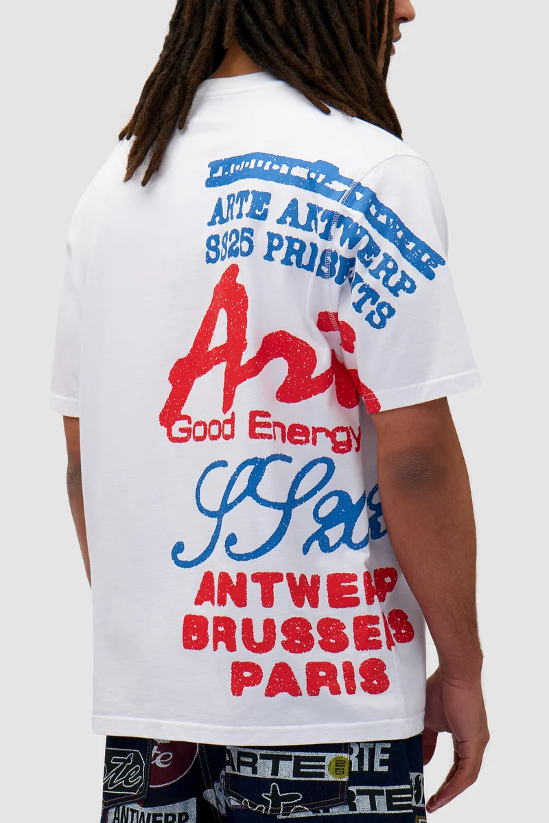 T-shirt à imprimé latéral - Blanc