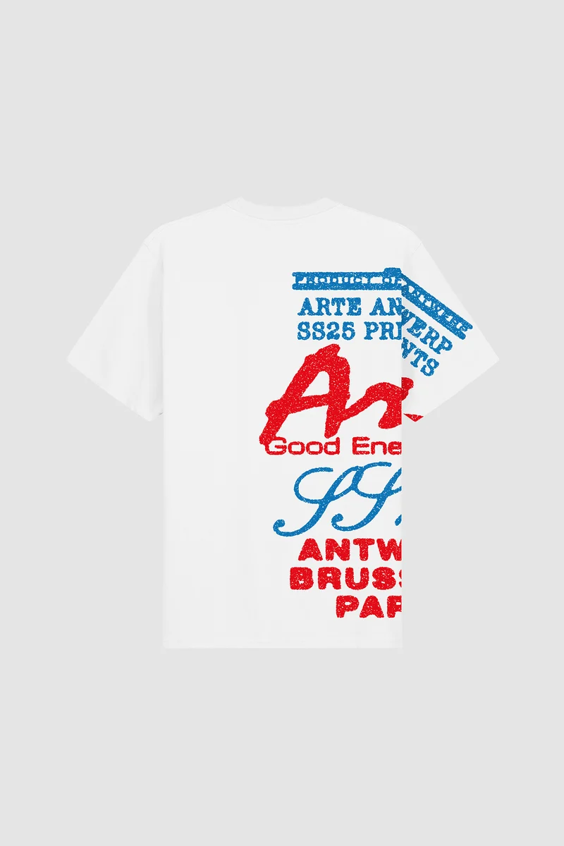 T-shirt à imprimé latéral - Blanc