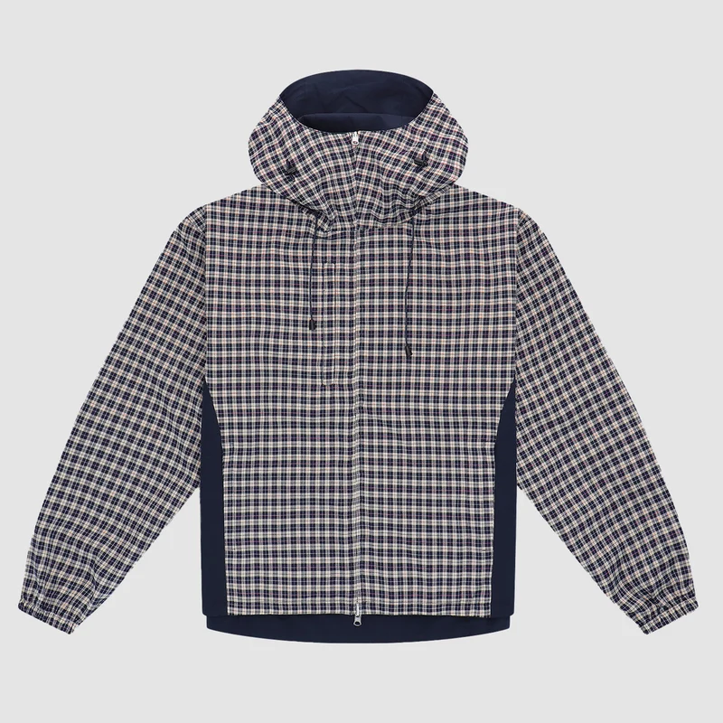 Veste technique réversible à carreaux - Navy/Plaid