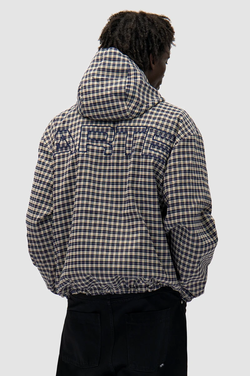 Veste technique réversible à carreaux - Navy/Plaid