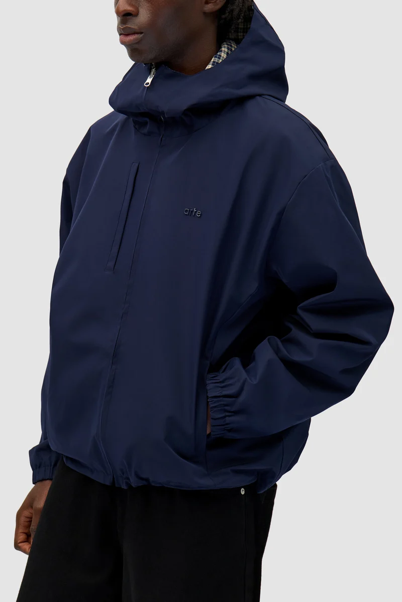 Veste technique réversible à carreaux - Navy/Plaid
