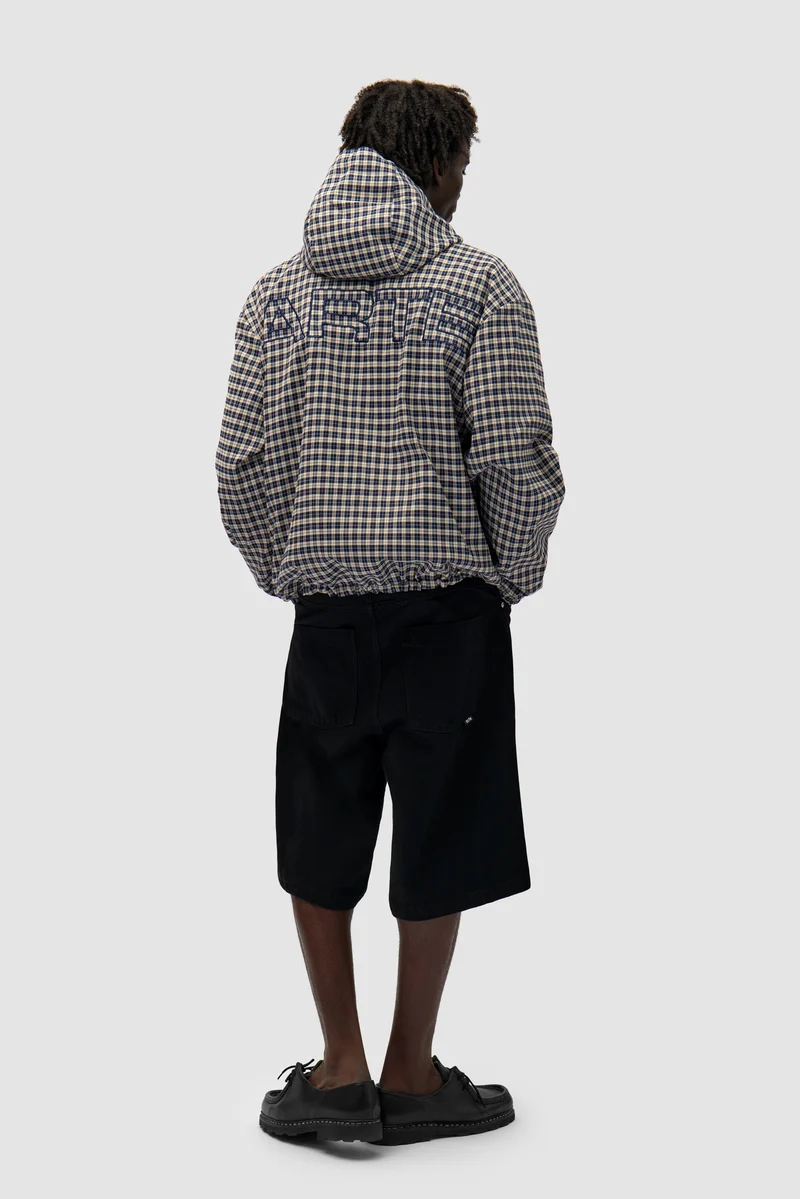Veste technique réversible à carreaux - Navy/Plaid