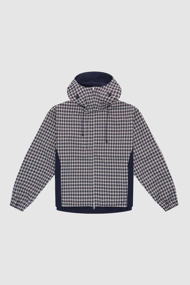 Veste technique réversible à carreaux - Navy/Plaid