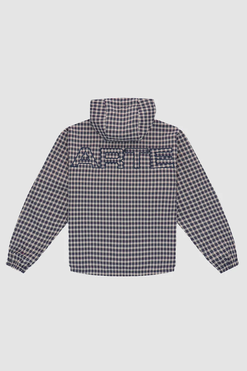 Veste technique réversible à carreaux - Navy/Plaid