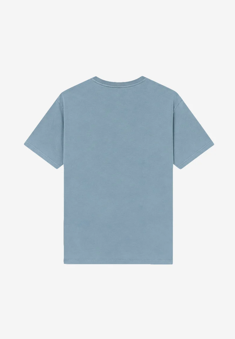 T-shirt Basic bleu délavé