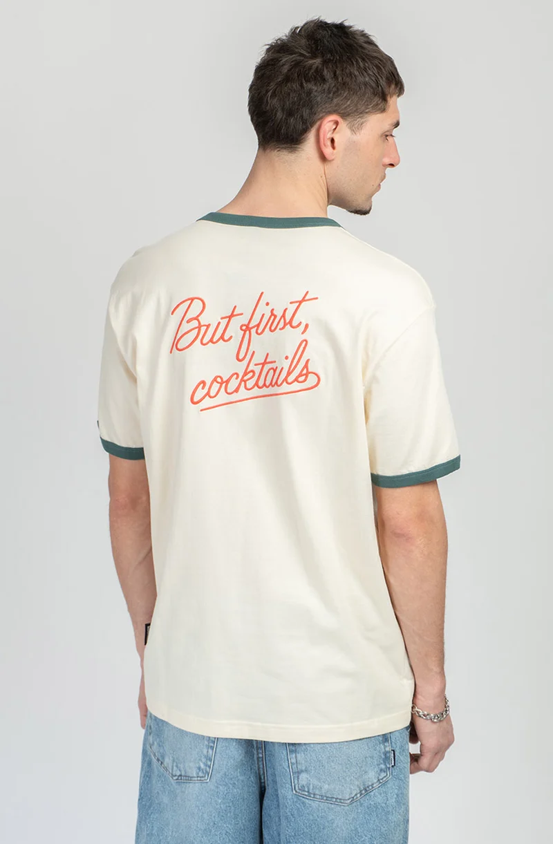 T-shirt But Firts Cocktails Ivory