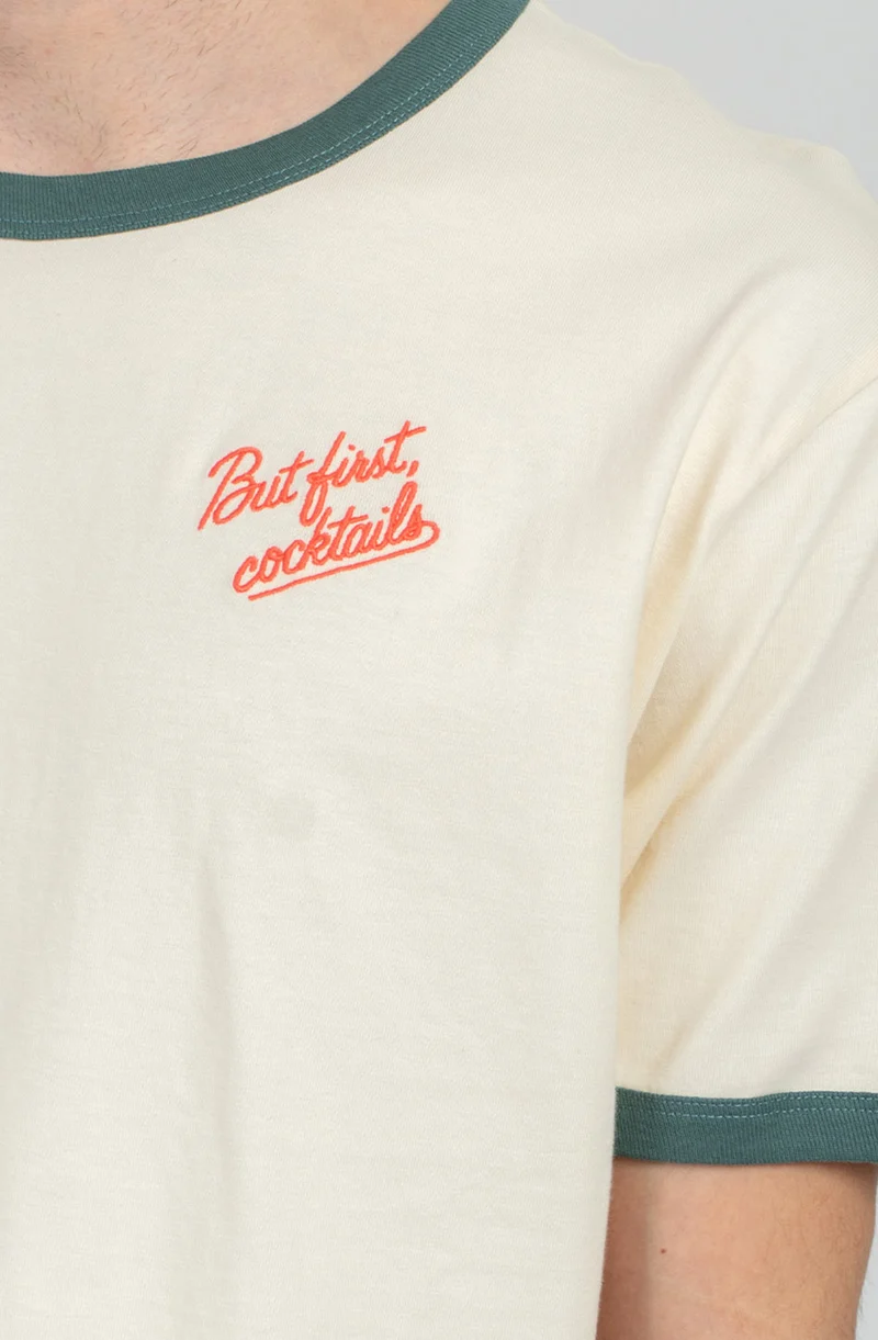 T-shirt But Firts Cocktails Ivory