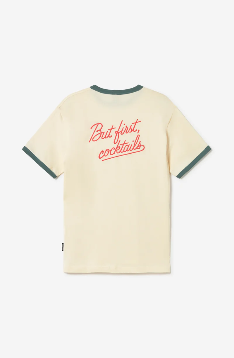 T-shirt But Firts Cocktails Ivory