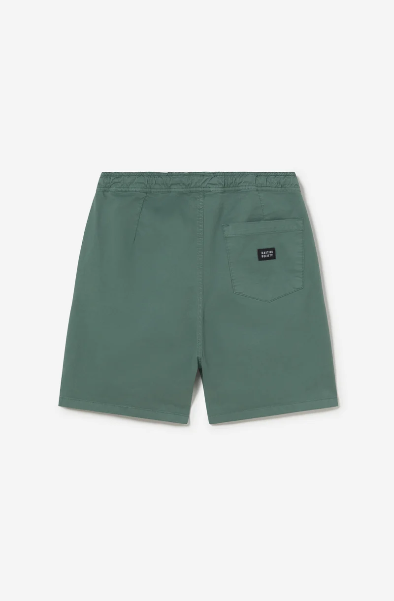 Bermuda Wide Leg Canvas Road Island Forest Green