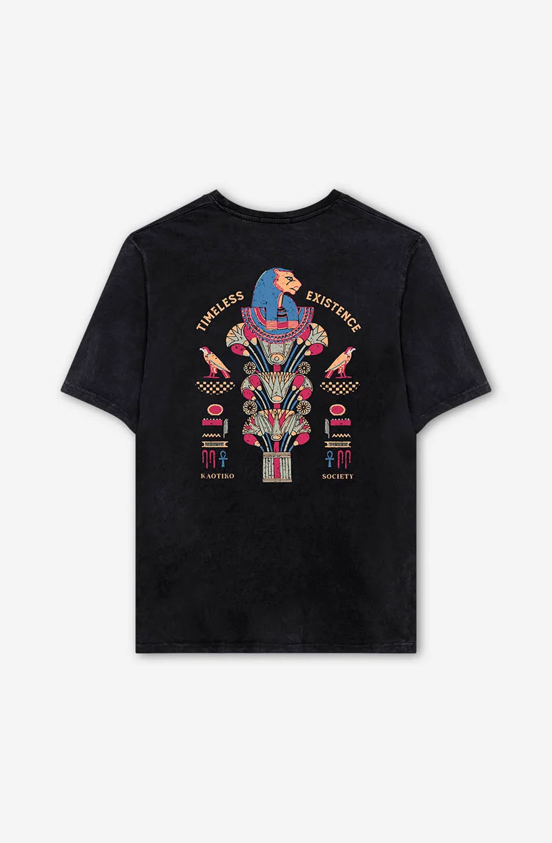 Washed Timeless Existence T-Shirt noir