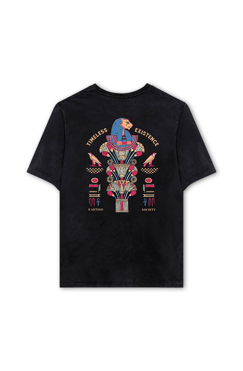 Washed Timeless Existence T-Shirt noir