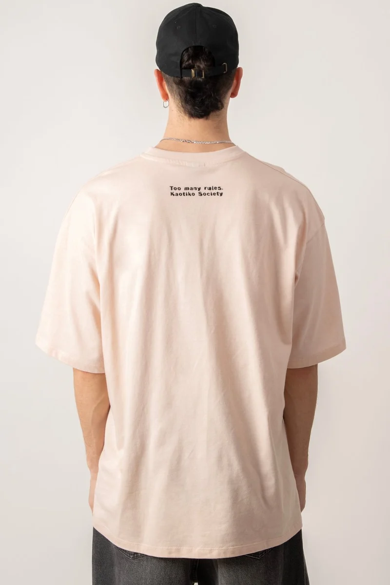 T-shirt Too Many Rules Society Baby Pink