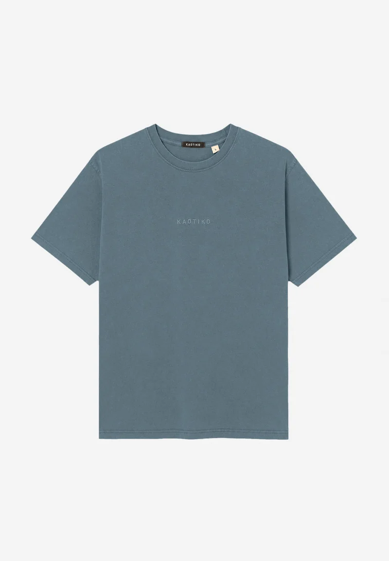 T-shirt Basic Washed Indigo