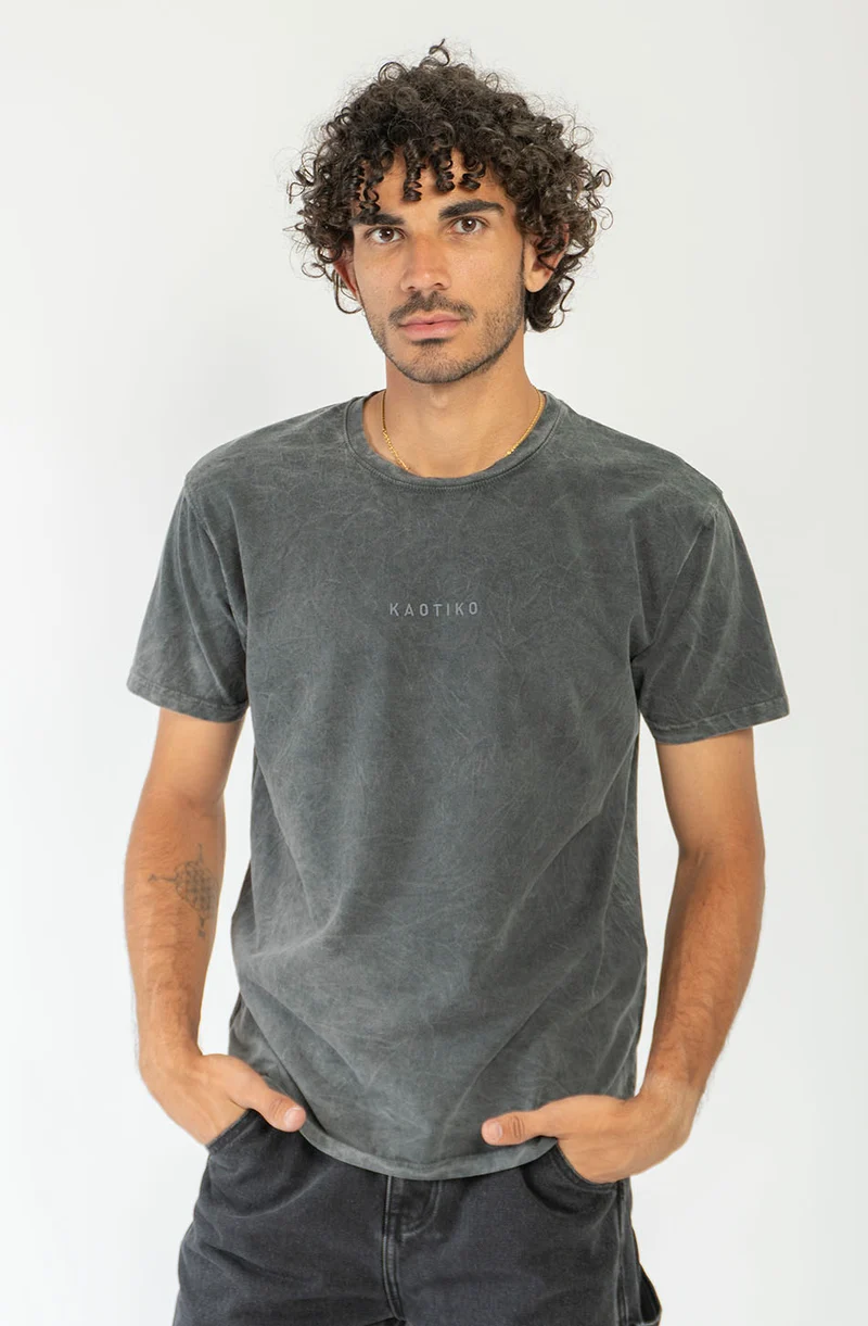 T-shirt Basic Washed Black