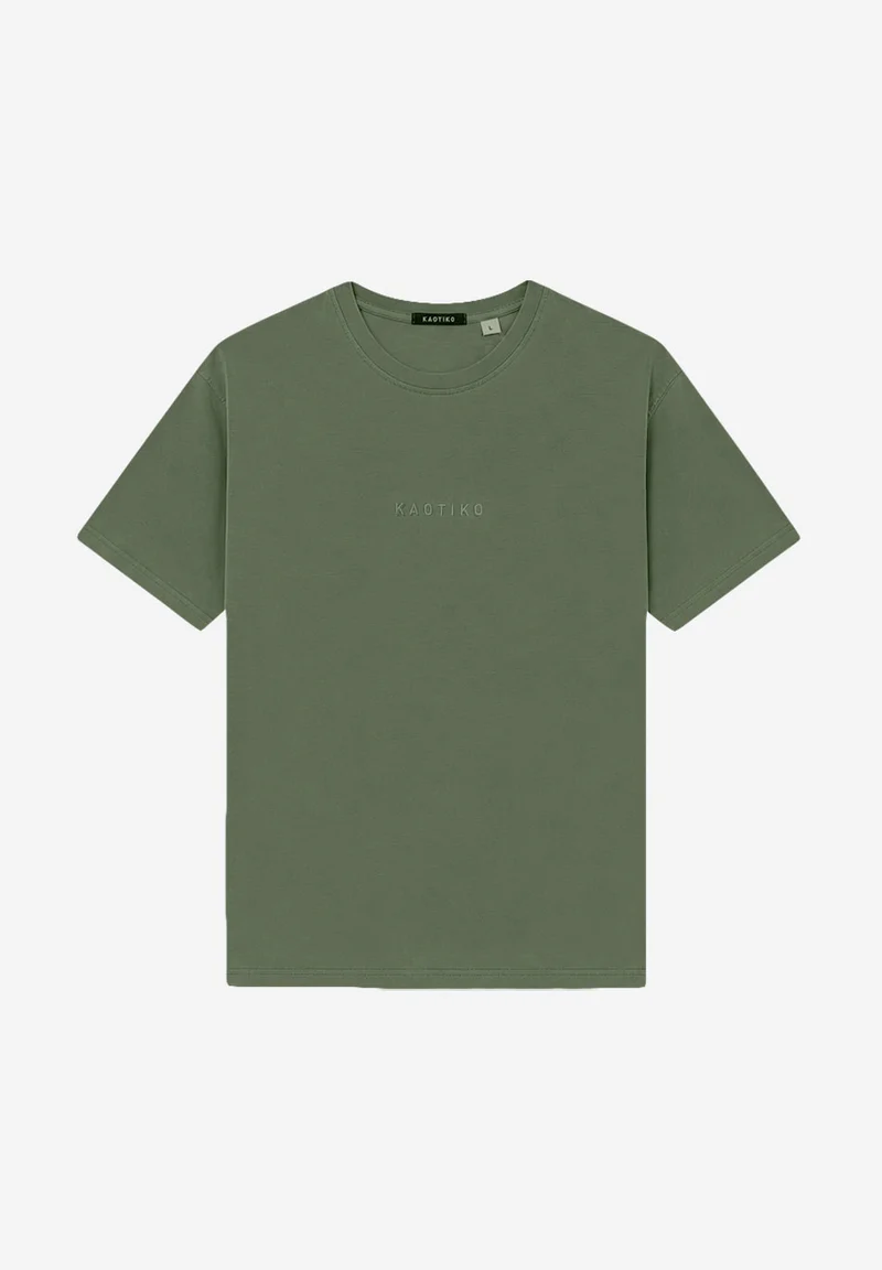 T-shirt Basic Washed Army