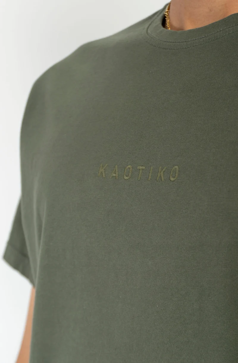 T-shirt Basic Washed Army