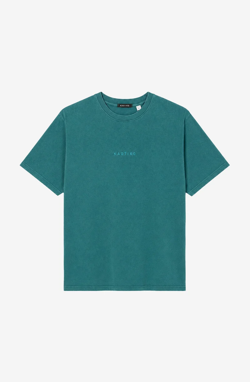 T-shirt Basic Washed Basil