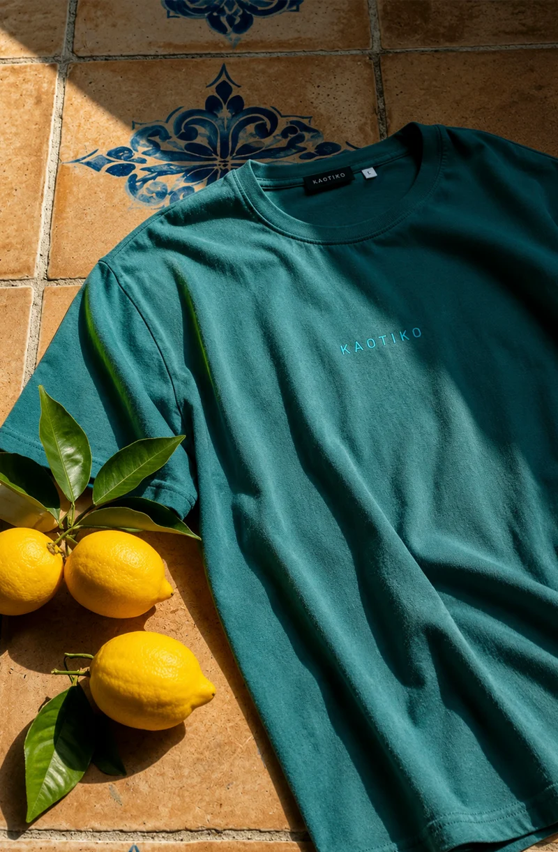 T-shirt Basic Washed Basil