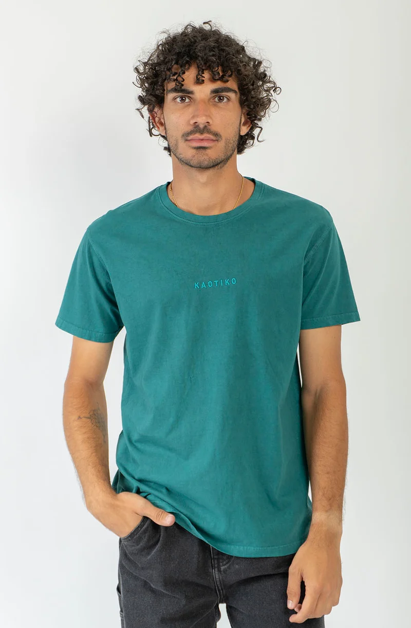 T-shirt Basic Washed Basil