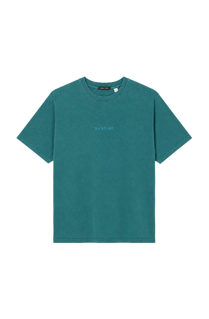 T-shirt Basic Washed Basil