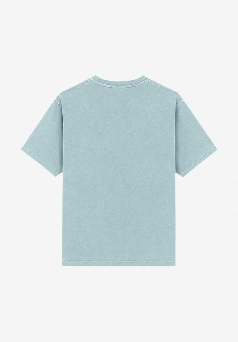 T-shirt Basic Washed Steel