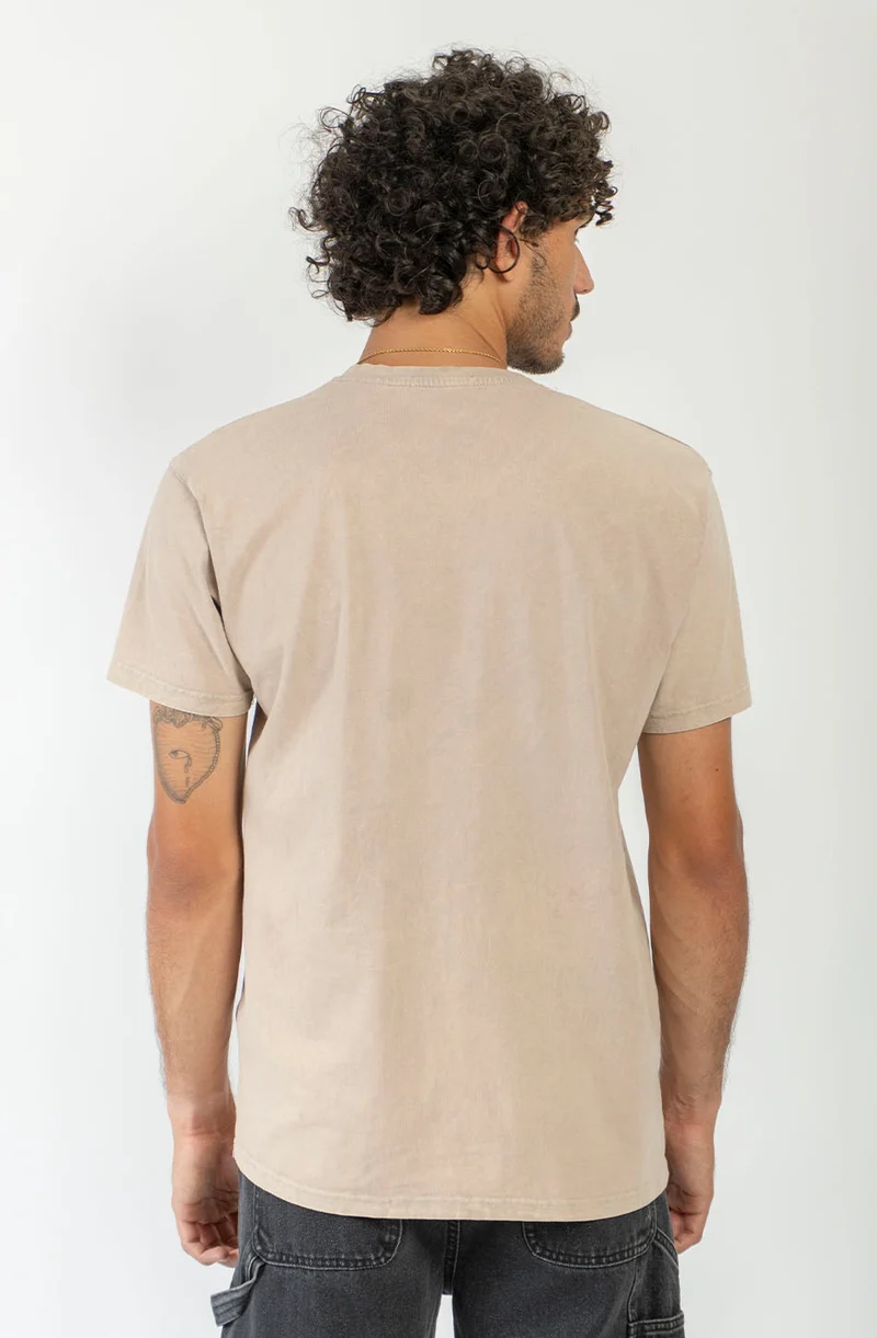 T-shirt Basic Washed Bone