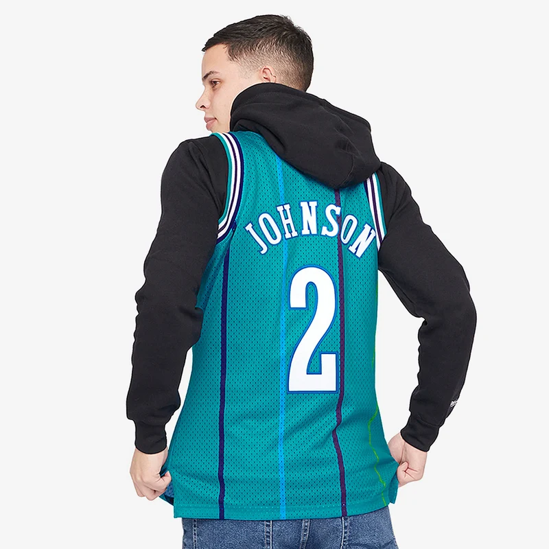 Mitchell & Ness NBA Larry Johnson Charlotte Hornets Swingman Jersey