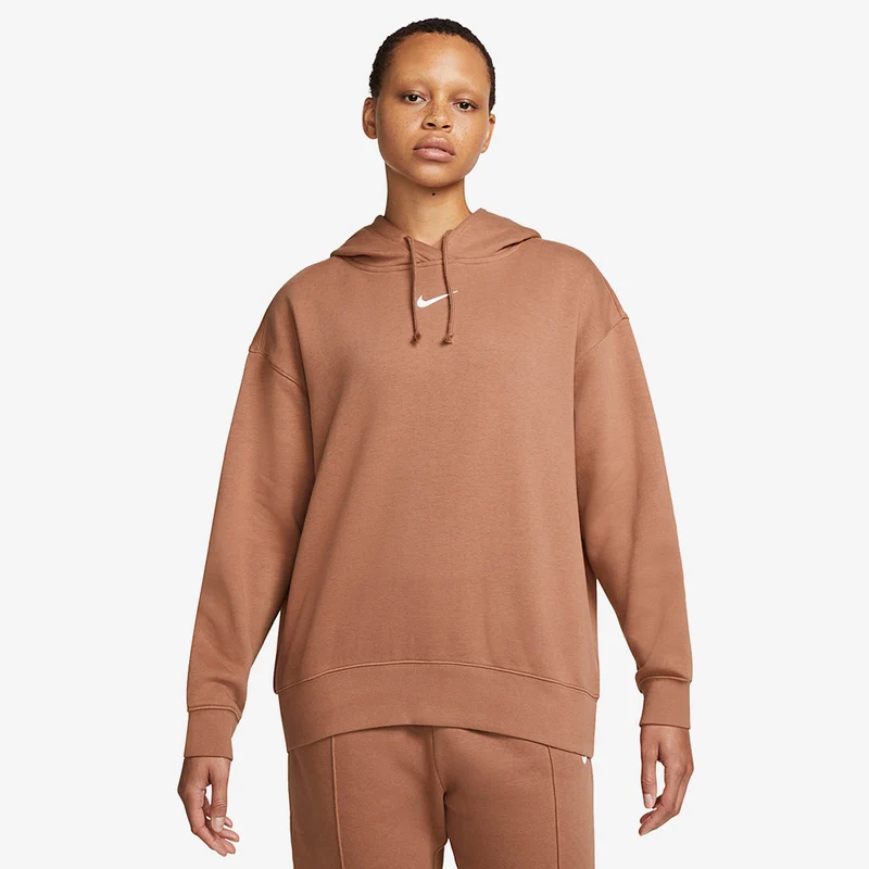 Nike Sweat à capuche oversize en tissu Fleece Sportswear Col