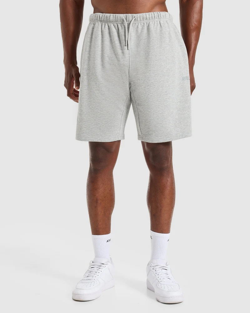 Craft Oversized Shorts - Mid Marl Gris