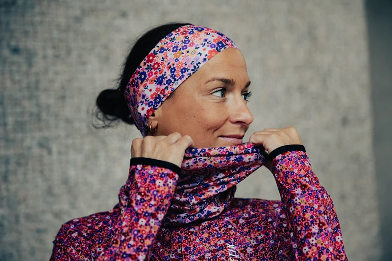 HEADBAND FLORAL CHERRY