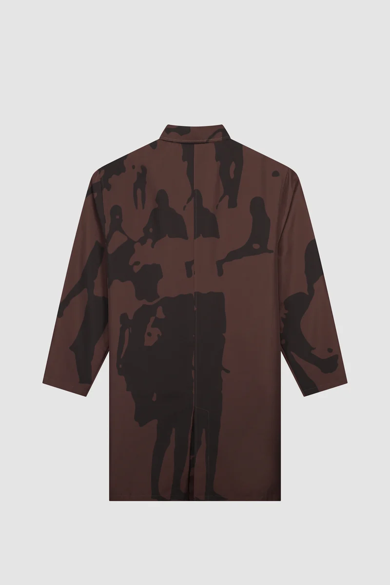 Manteau marron Printed People - Marron/Noir