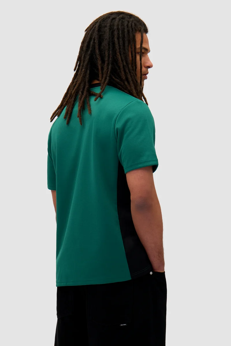 T-shirt Footbal - Vert/Noir
