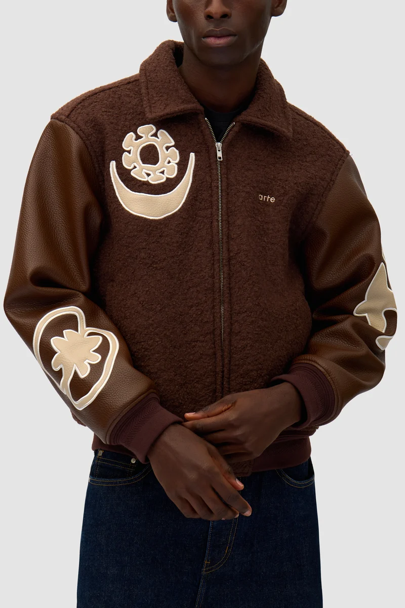 Veste universitaire - Marron/Marron