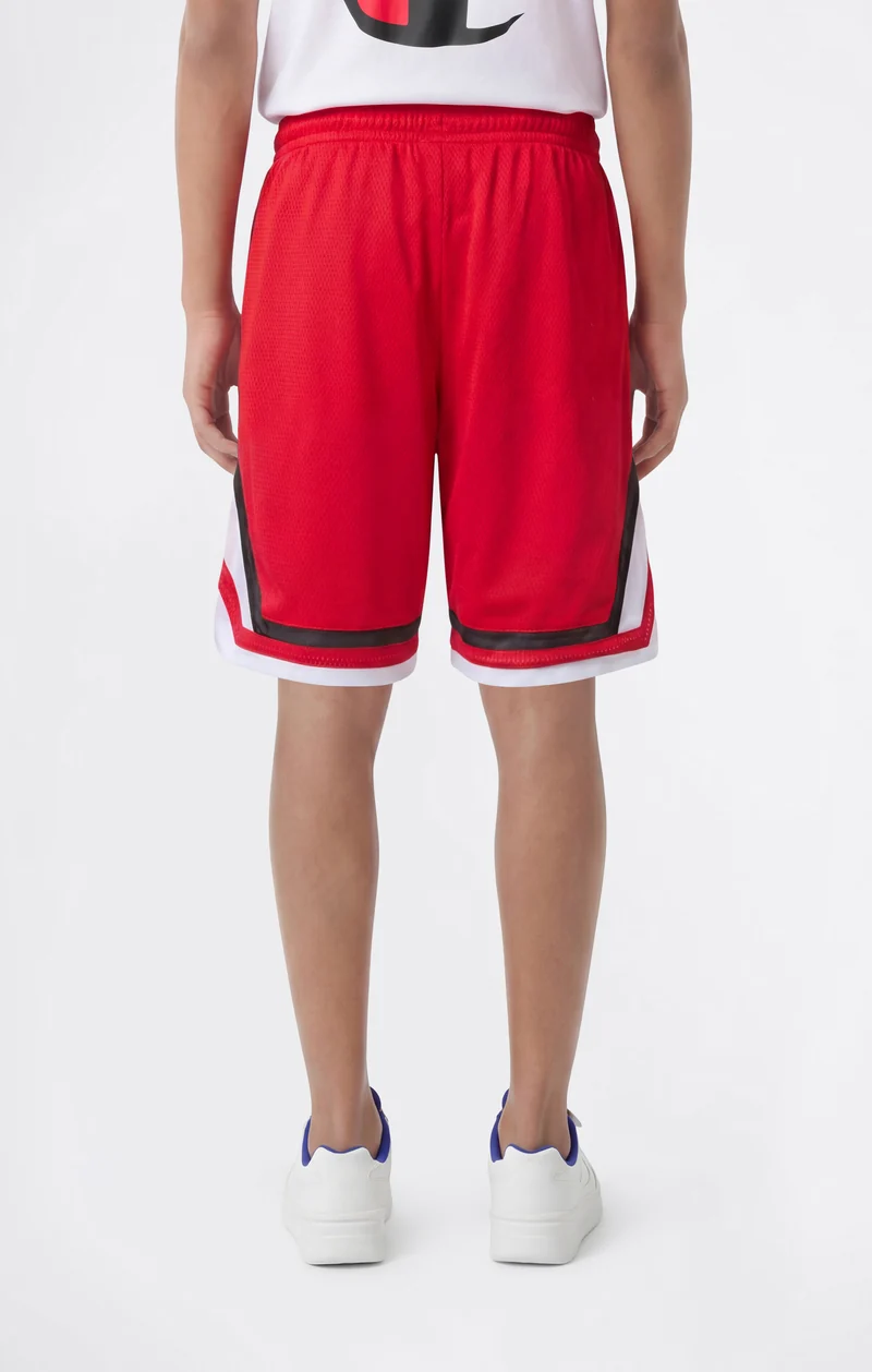 Boys' 7'' Mesh Bermuda Shorts with C Logo