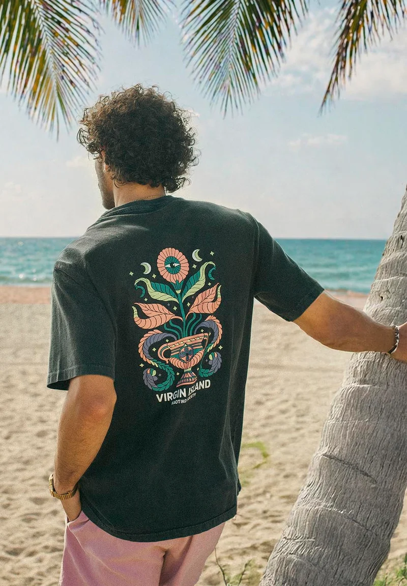 T-shirt Virgin Island Black