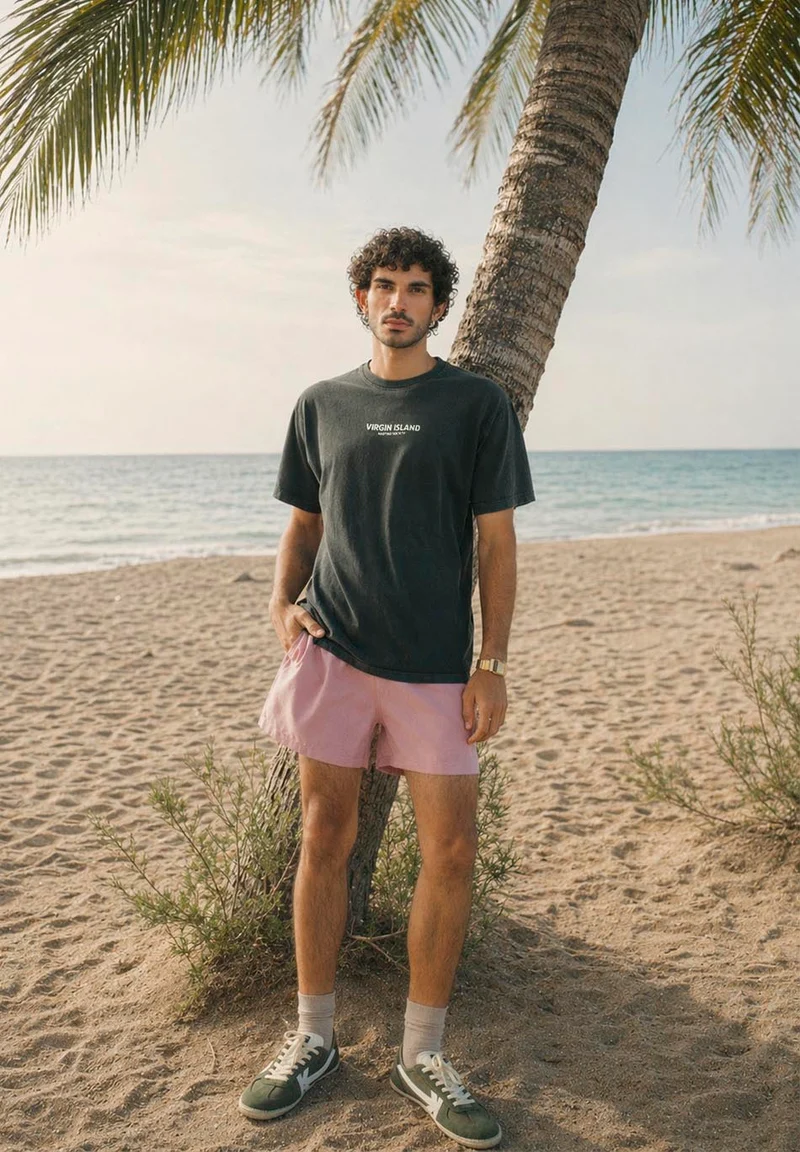 T-shirt Virgin Island Black