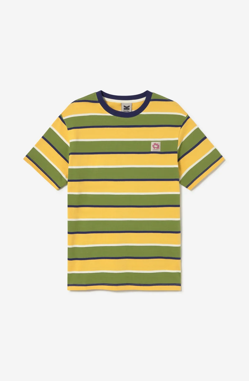 T-shirt Stripes Island Yellow/Green