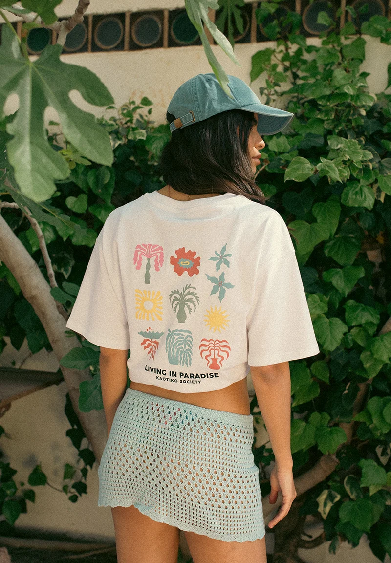 T-shirt Paradise Organic Cotton White