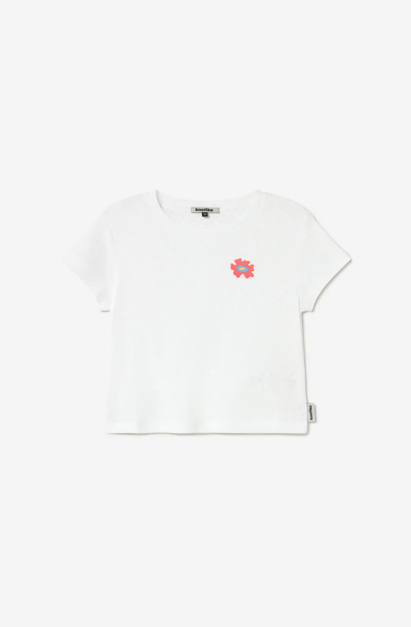 T-shirt Peony White