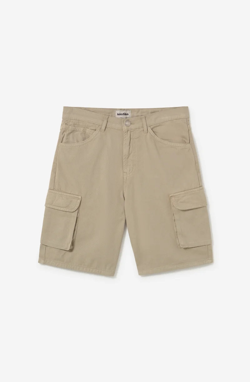 Bermuda Cargo Denim Stone