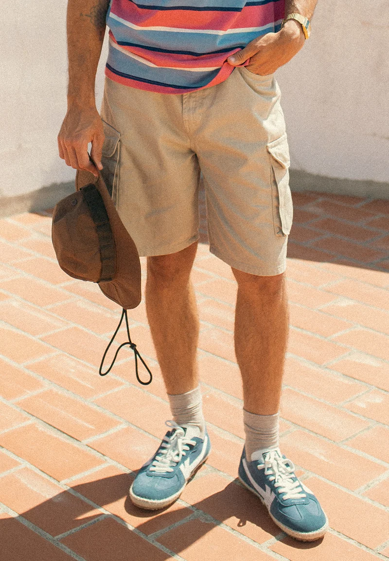 Bermuda Cargo Denim Stone